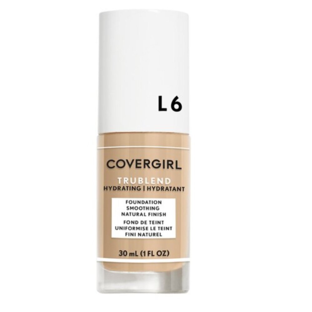 CoverGirl TruBlend Hydrating Foundation L6 Natural Finish 1 oz NEW
